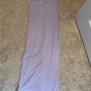 Chic Lavender Ankle Length Dress